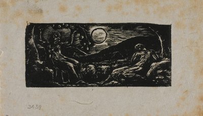 Thenot pod drzewem owocowym, z Pastorals of Virgil autorstwa William Blake