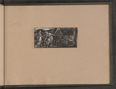 Thenot i Colinet prowadzą razem swoje stada, 1821. autorstwa William Blake