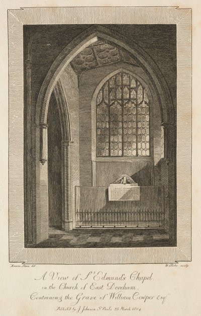Widok kaplicy św. Edmunda w kościele East Dereham..., 1804 r. autorstwa William Blake