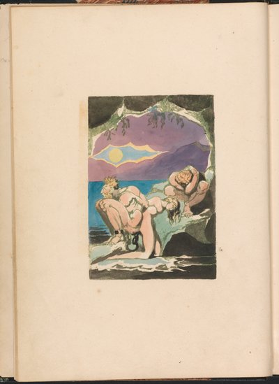 Wizje Córek Albionu, płyta 1, strona główna autorstwa William Blake