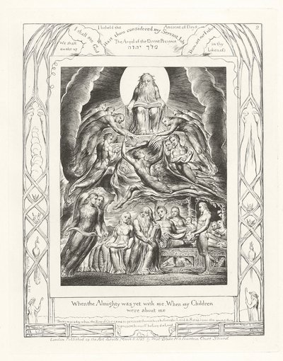 Kiedy Wszechmogący był jeszcze ze mną, Kiedy moje dzieci były przy mnie autorstwa William Blake