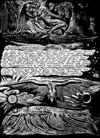 William Blake 1757-1827, angielski mistyk, poeta, malarz i rytownik, 1804-1820 autorstwa William Blake