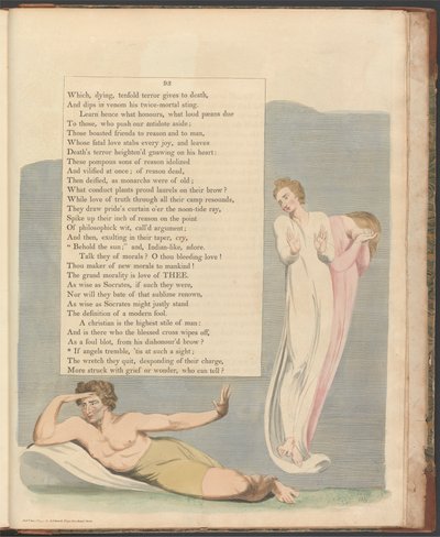 Nocne myśli Younga, strona 93, „Jeśli anioły drżą, to na taki widok” autorstwa William Blake