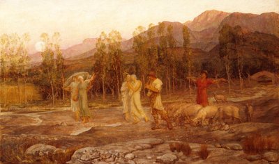 Pastorał, Pamięć Doliny Sparty (olej na płótnie) autorstwa William Blake Richmond