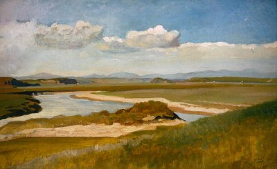 Widok na Tyber w pobliżu Rzymu autorstwa William Blake Richmond