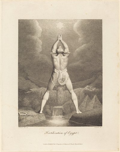 Nawożenie Egiptu autorstwa William Blake after Henry Fuseli