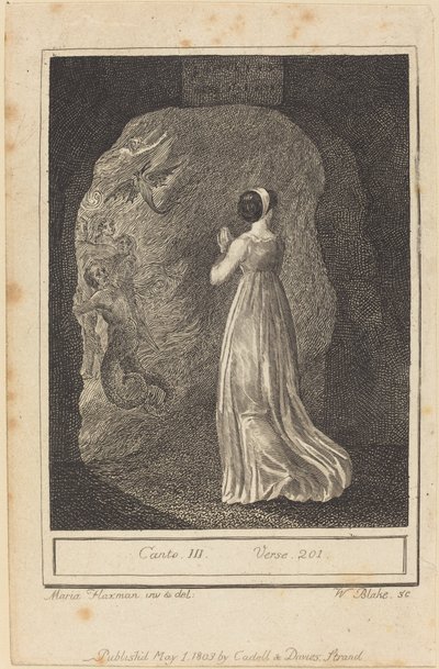 Pieśń III, werset 201 autorstwa William Blake after Mary Ann Flaxman