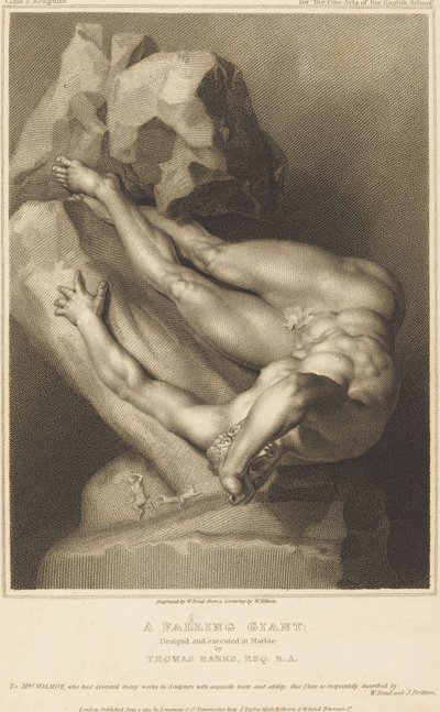 Spadający Gigant autorstwa William Bond after William Hilton I after Thomas Banks