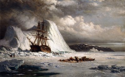 Statek skuty lodem, autorstwa William Bradford