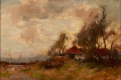 Gospodarstwo rolne (olej na płótnie) autorstwa William Bradley Lamond