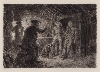 Niesamowita opowieść (grawerunek) autorstwa William Brassey (after) Hole
