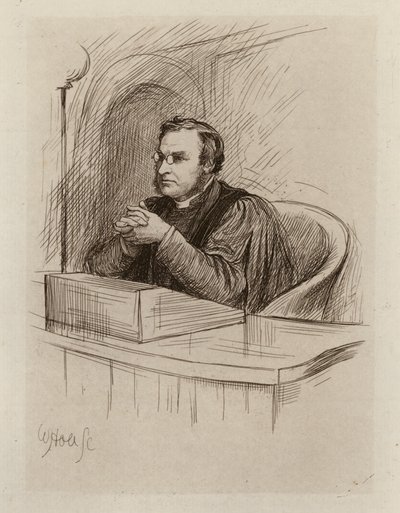 Archibald Hamilton Charteris, profesor krytyki biblijnej i starożytności biblijnych (rycina) autorstwa William Brassey (after) Hole