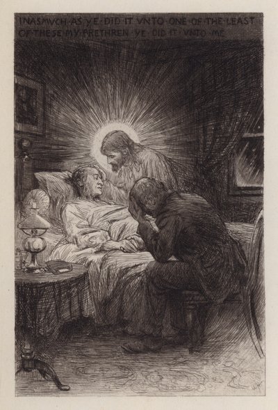 Śmierć i życie (rycina) autorstwa William Brassey (after) Hole
