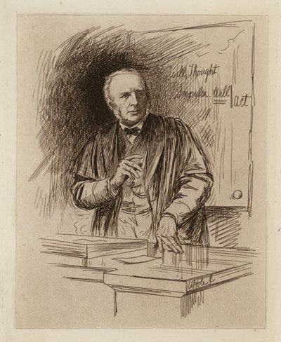 Henry Calderwood, profesor filozofii moralnej (rycina) autorstwa William Brassey (after) Hole