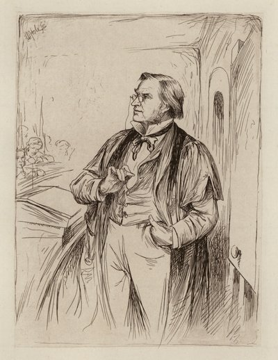 Simon Somerville Laurie, profesor teorii, historii i praktyki edukacji (rycina) autorstwa William Brassey (after) Hole