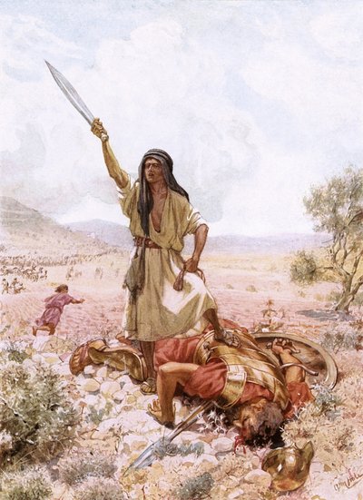 Dawid i Goliat autorstwa William Brassey Hole
