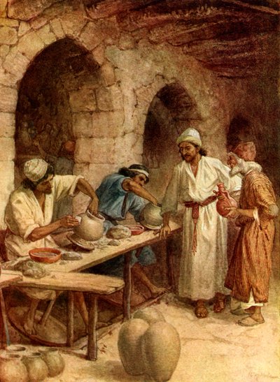 Jeremiasz i garncarz - Biblia autorstwa William Brassey Hole