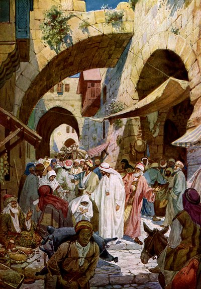 Jezus uzdrawia chorą kobietę - Biblia autorstwa William Brassey Hole
