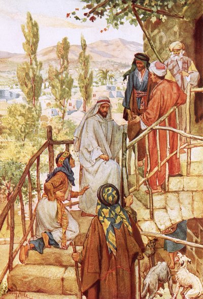 Jezus testujący wiarę kobiety autorstwa William Brassey Hole