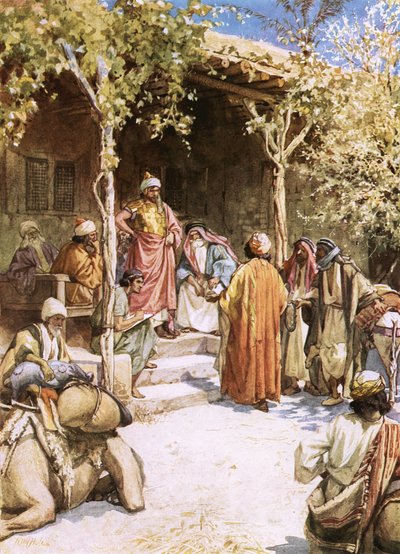 Traktat Jozuego z ludźmi z Gibeonu autorstwa William Brassey Hole