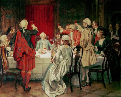 Książę Karol Edward Stuart w Edynburgu, 1745 autorstwa William Brassey Hole