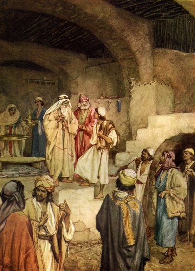 Samuel namaścił Dawida. - Biblia autorstwa William Brassey Hole