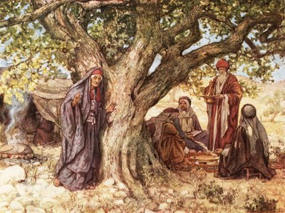 Sarai słysząc odnowienie obietnicy autorstwa William Brassey Hole