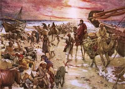 Przejście Morza Czerwonego autorstwa William Brassey Hole