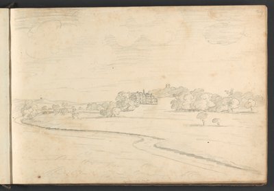 Zamek Powderham autorstwa William Brockedon