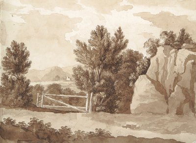 Verso: Scena pejzażowa autorstwa William Brockedon