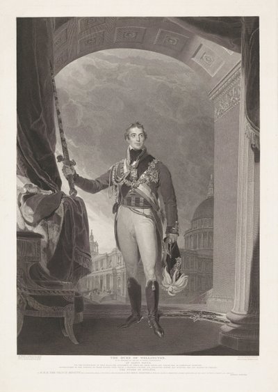 Portret van Arthur Wellesley, hertog van Wellington Książę Wellington (tytuł na obiekcie) autorstwa William Bromley (I)