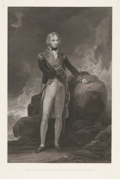 Portret van Horatio Nelsona Honorowy Lord Wicehrabia Nelson (tytuł na obiekcie) autorstwa William Bromley (I)