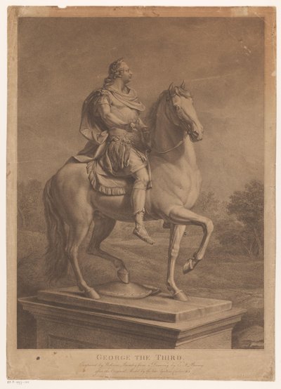 Portret jeździecki Jerzego III, króla Anglii Jerzy Trzeci (tytuł na obiekcie) autorstwa William Bromley (I)