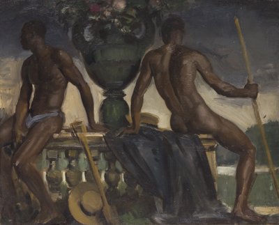 Praca Adama, XX wiek (olej na płótnie) autorstwa William Bruce Ellis Ranken