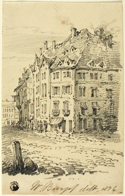Ulica miejska autorstwa William Burges