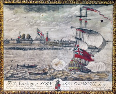 Jego Ekscelencji John Montgomerie Esq. (Widok na Fort George) autorstwa William Burgis