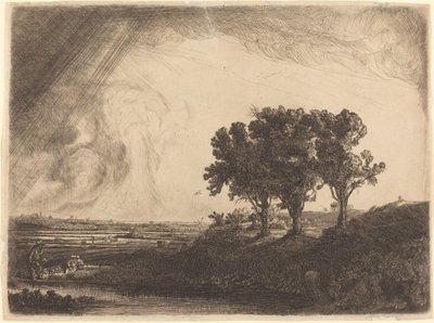 Trzy Drzewa autorstwa William Byron after Rembrandt van Rijn