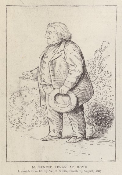 Ernest Renan, francuski filozof i historyk religii, w domu autorstwa William C. Smith