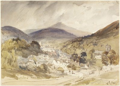 Abergavenny autorstwa William Callow