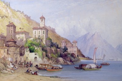Gravedona, Jezioro Como, 1895 autorstwa William Callow