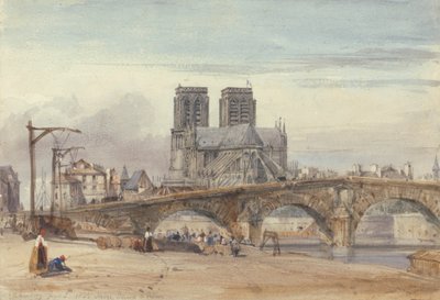 Notre-Dame, Paryż autorstwa William Callow