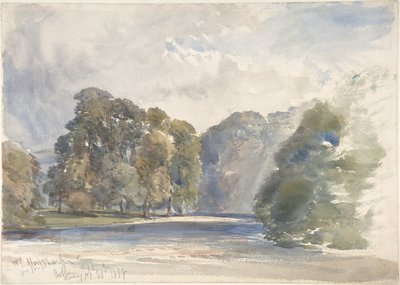Nad rzeką Wharfe, opactwo Bolton autorstwa William Callow
