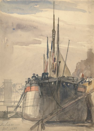 Luksor, Paryż, grudzień 1833 autorstwa William Callow