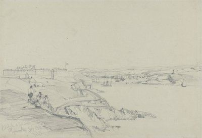 Królewska Cytadela i Cattewater, Plymouth autorstwa William Callow