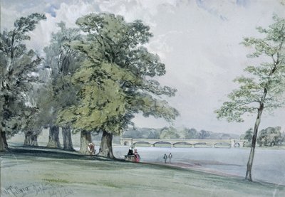 Widok na Serpentine, Hyde Park autorstwa William Callow