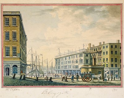 Targ Billingsgate, Londyn, 1799 autorstwa William Capon