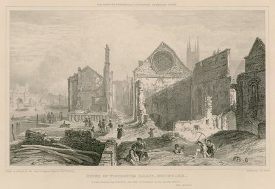 Ruiny Winchester Place, Southwark, Londyn autorstwa William Capon