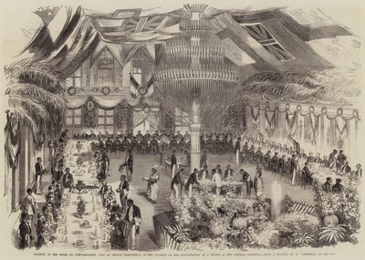 Bankiet w Hotel du Gouvernement, Fort de France, Martynika, z okazji odsłonięcia posągu cesarzowej Józefiny autorstwa William Carpenter