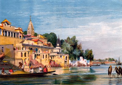 Cawnpore nad Gangesem, Indie, 1857. autorstwa William Carpenter