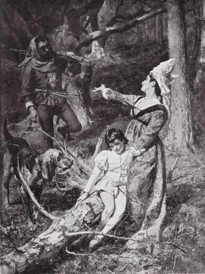 Spotkanie Małgorzaty Andegaweńskiej z rabusiem z Hexham autorstwa William Christian Symons